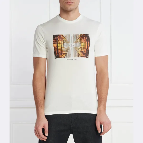 

Футболка стандартного кроя Armani Exchange, белый