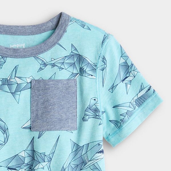 Детская футболка с коротким рукавом и карманом adaptive sensory Jumping Beans, Orange Demo Derby — фото 2