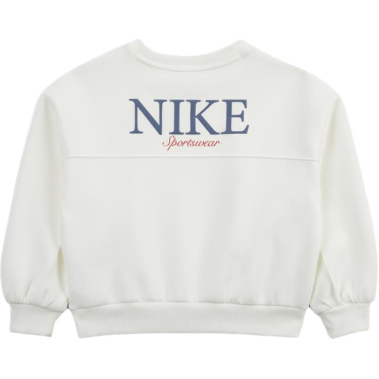 Nike Свитшот SwooshSportswear Sail White для детей 3-7 лет — фото 4