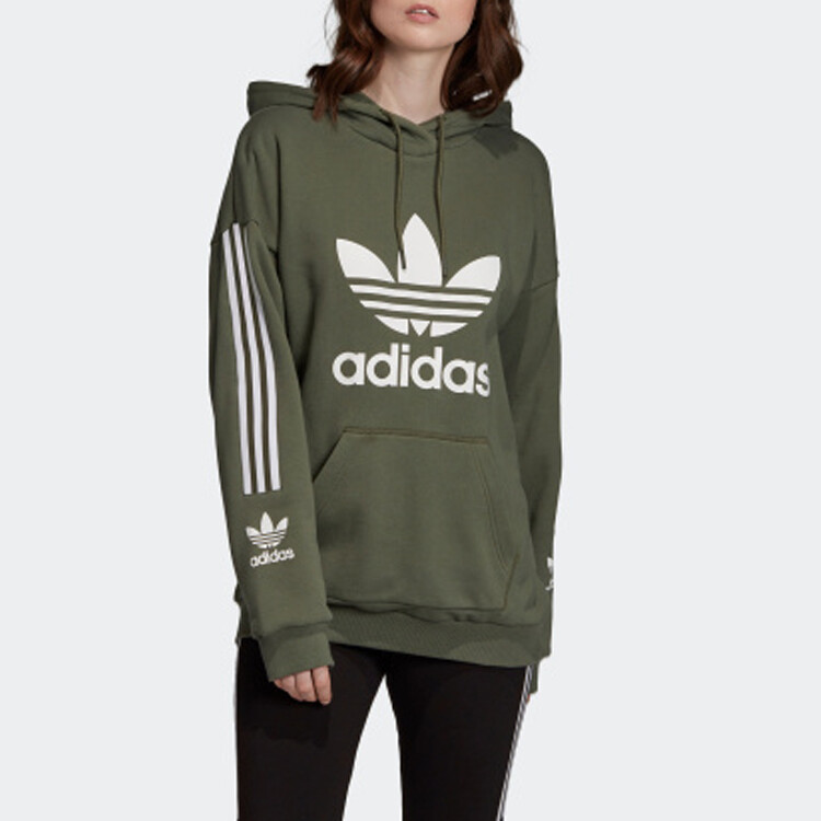 Свитшот женский базовый зеленый Adidas Originals — фото 3