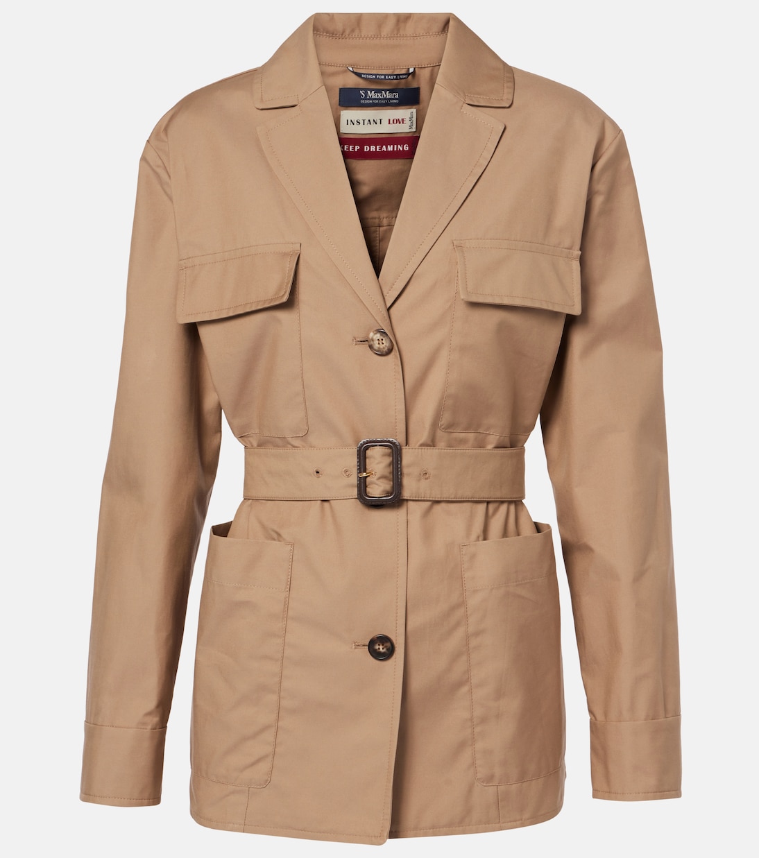 

Куртка Giulia из технической хлопковой саржи S Max Mara, Spring Camel