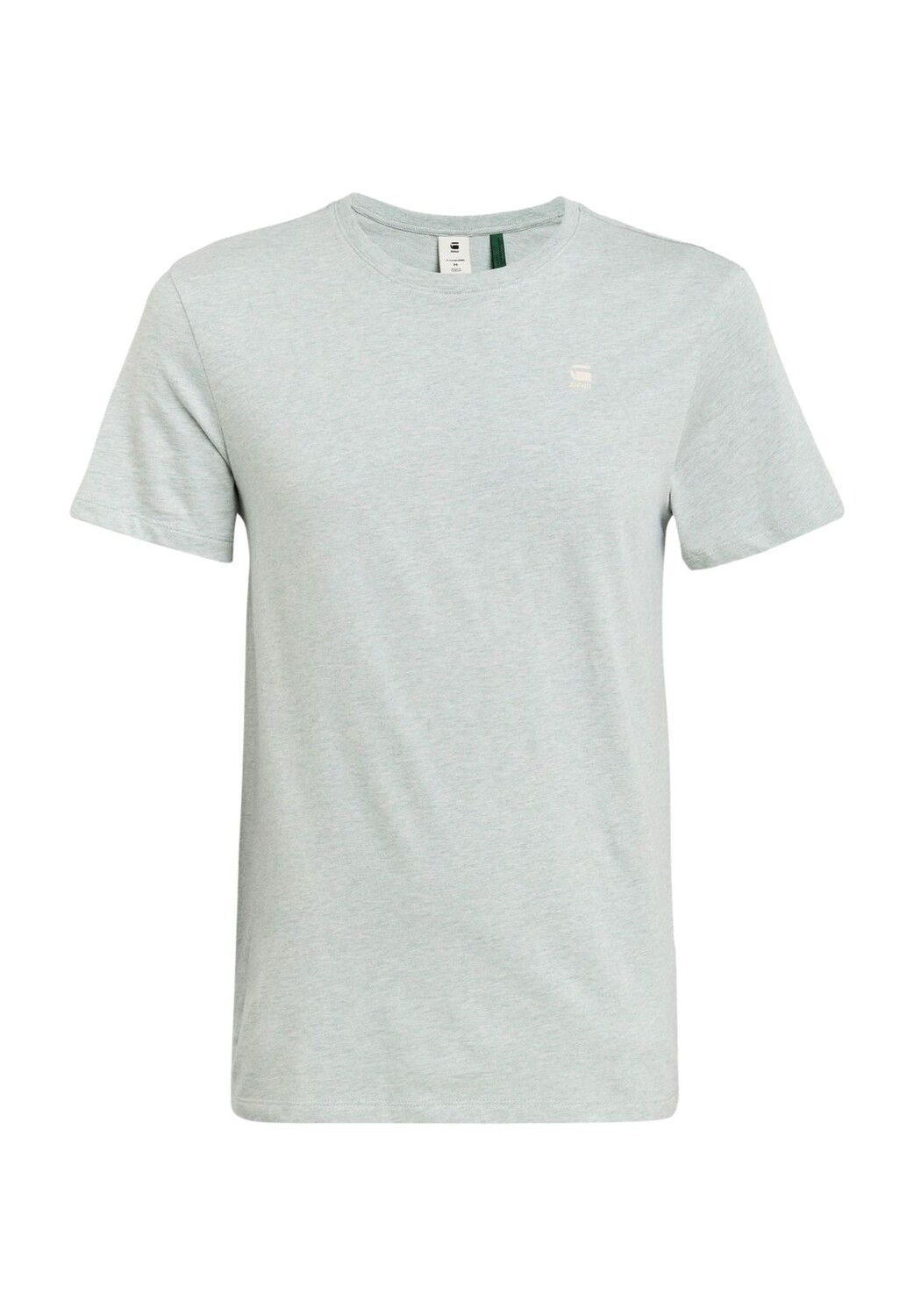 

Футболка, хлопок, крапчатый, круглый вырез, мужская G-STAR RAW, цвет Jadeite Htr