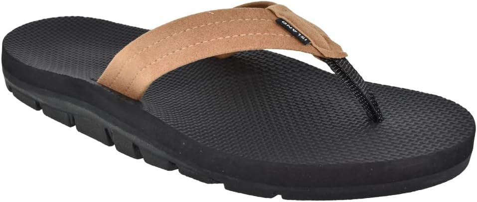 Мужские сандалии Island Slipper MAUKA из ультрамикровелюра с резиновой подошвой - Сделано на Гавайях, Spice — фото 2