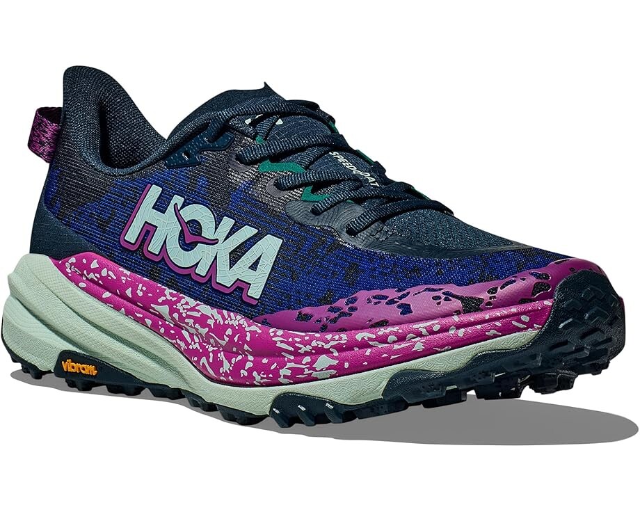 

Кроссовки Hoka Speedgoat 6, цвет Stormy Skies/Aqua Breeze