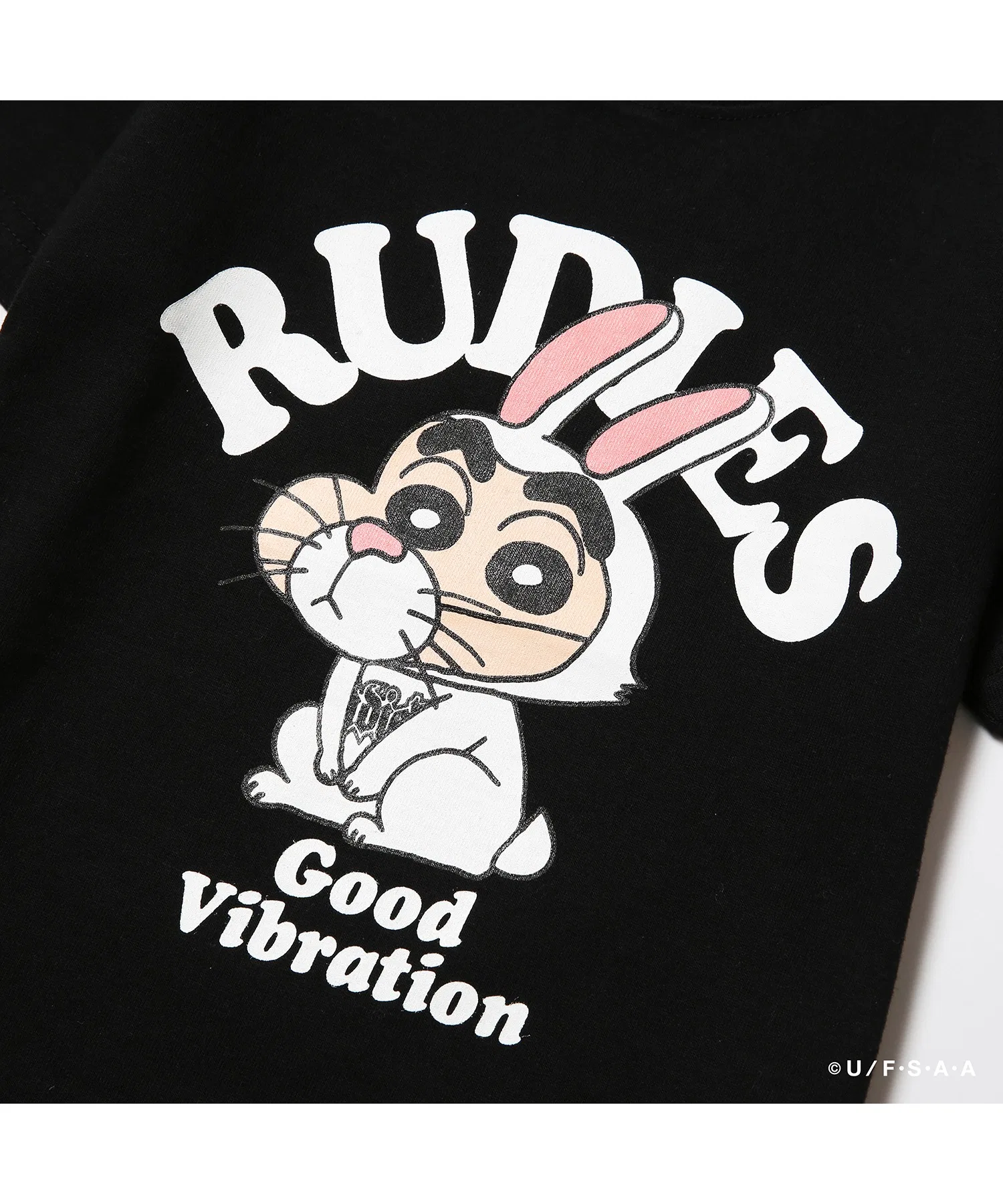 Детская футболка RUDIE'S x CRAYON SHINCHAN с принтом кролика, фиолетовая — фото 4