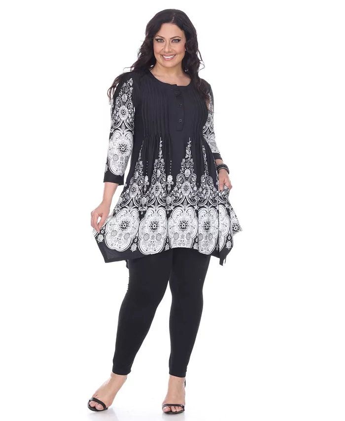 

Туника Plus Size Dulce White Mark, мультиколор