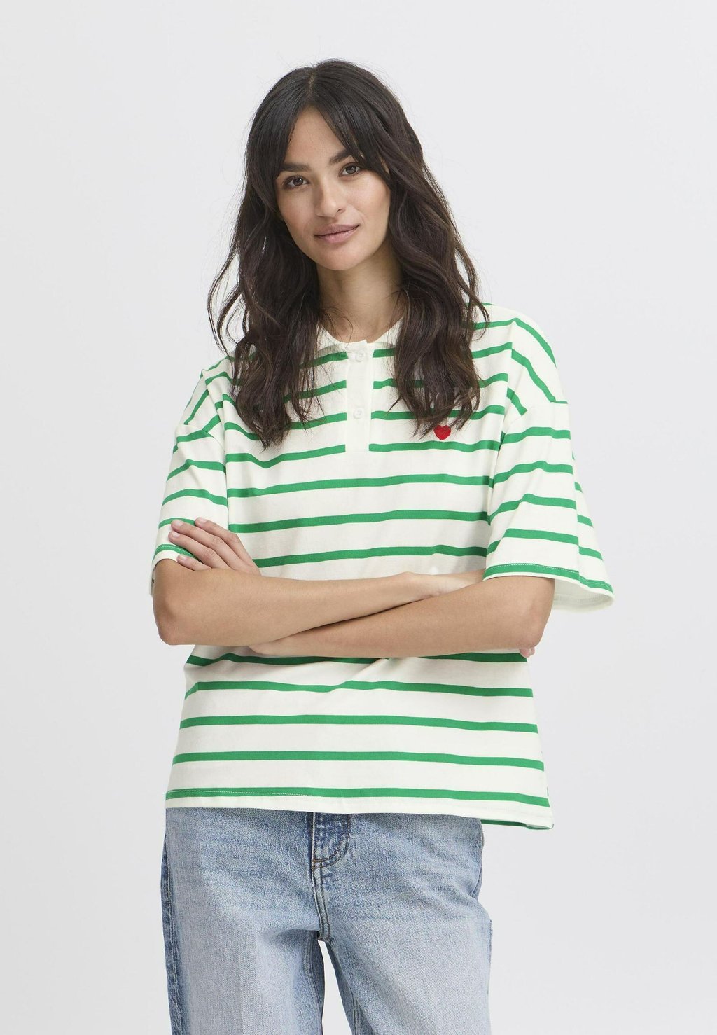

Рубашка поло BYBXPRINTON b.young by Zalando, цвет Jelly Bean Mix