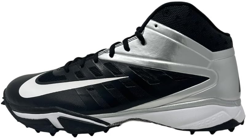 

Футбольные бутсы Nike Alpha Menace Pro 2 D мужские, черно-белые, 7 месяцев США, Black/White-Metallic Silver