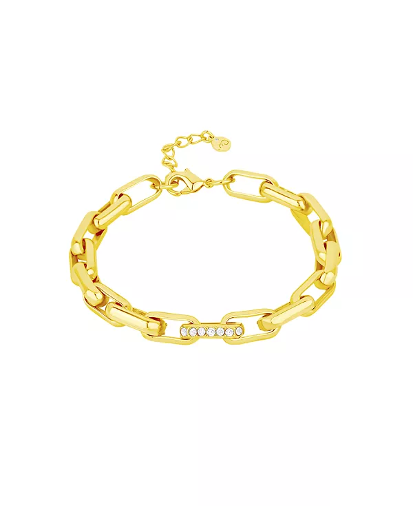 

Браслет-Цепочка с кристаллами And Now This, gold