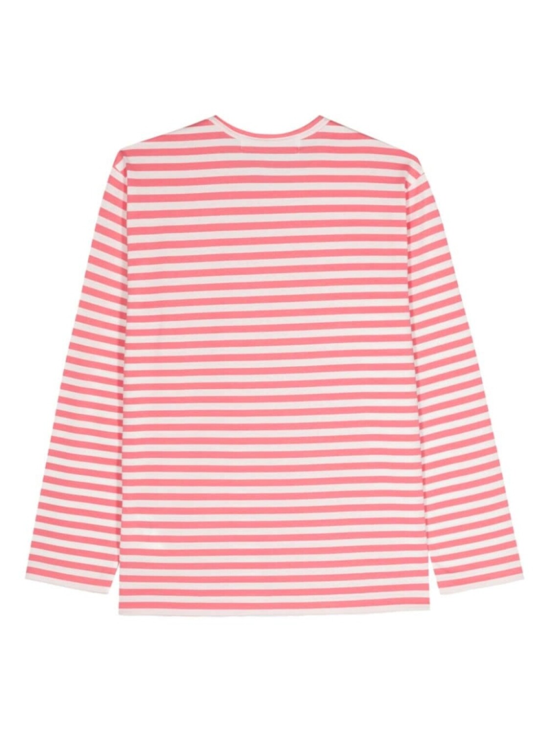 Comme Des Garçons Play полосатая футболка с логотипом, розовый — фото 2