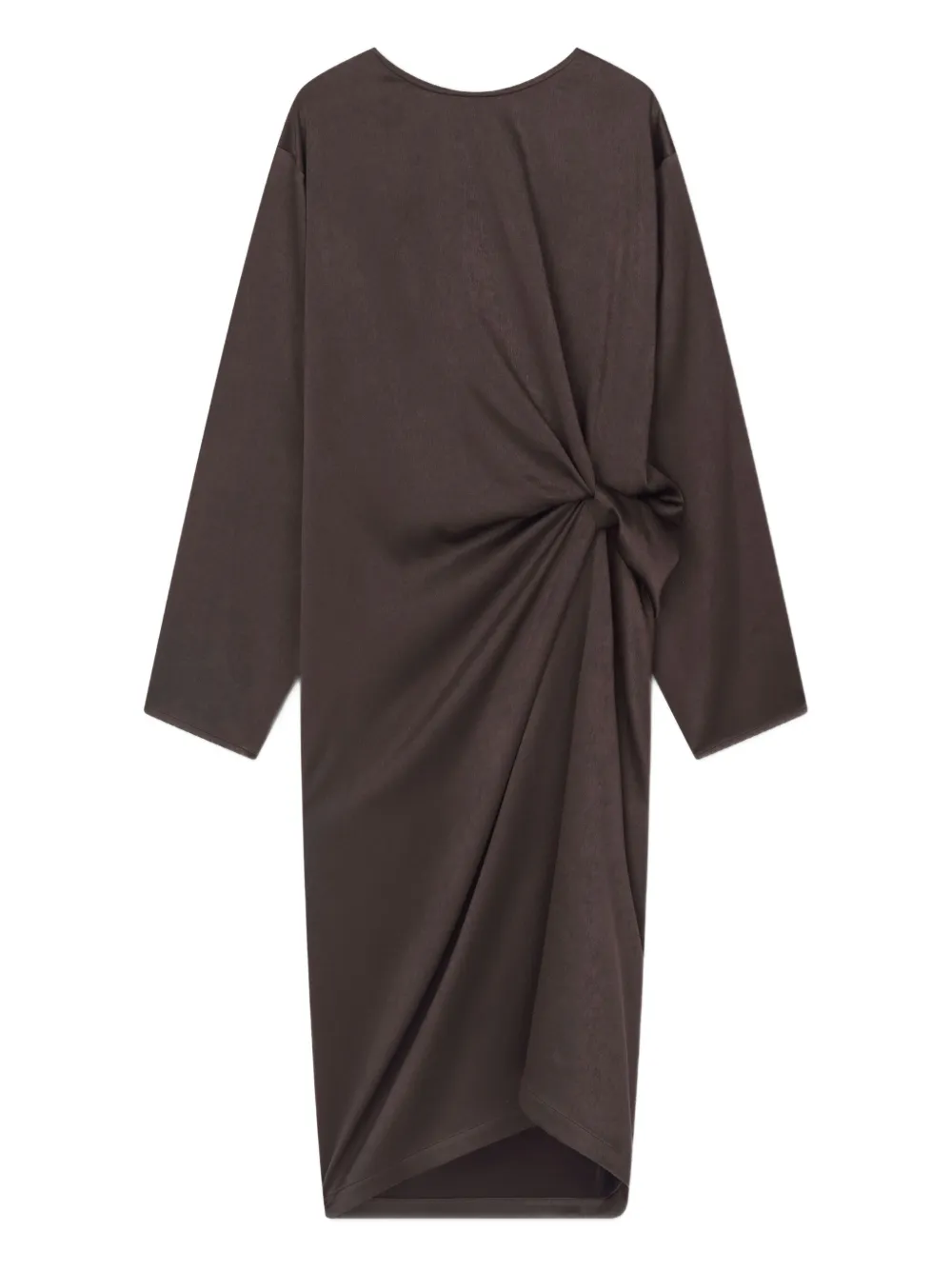 

Платье миди с драпировкой Aeron, коричневый