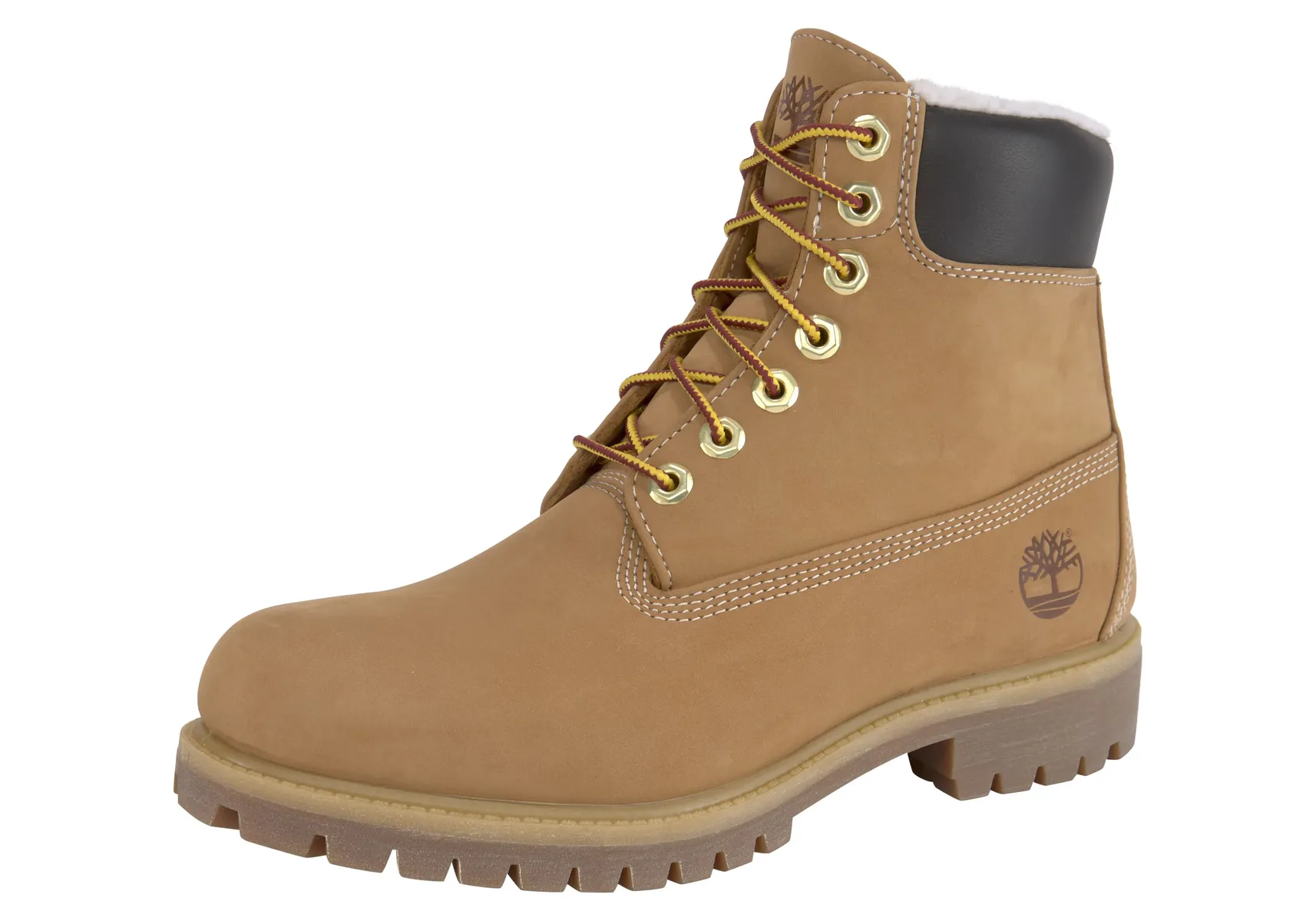 

Ботинки Timberland на шнуровке "6 из премиального меха/теплого льна", с теплой подкладкой и водонепроницаемостью, цвет Wheat