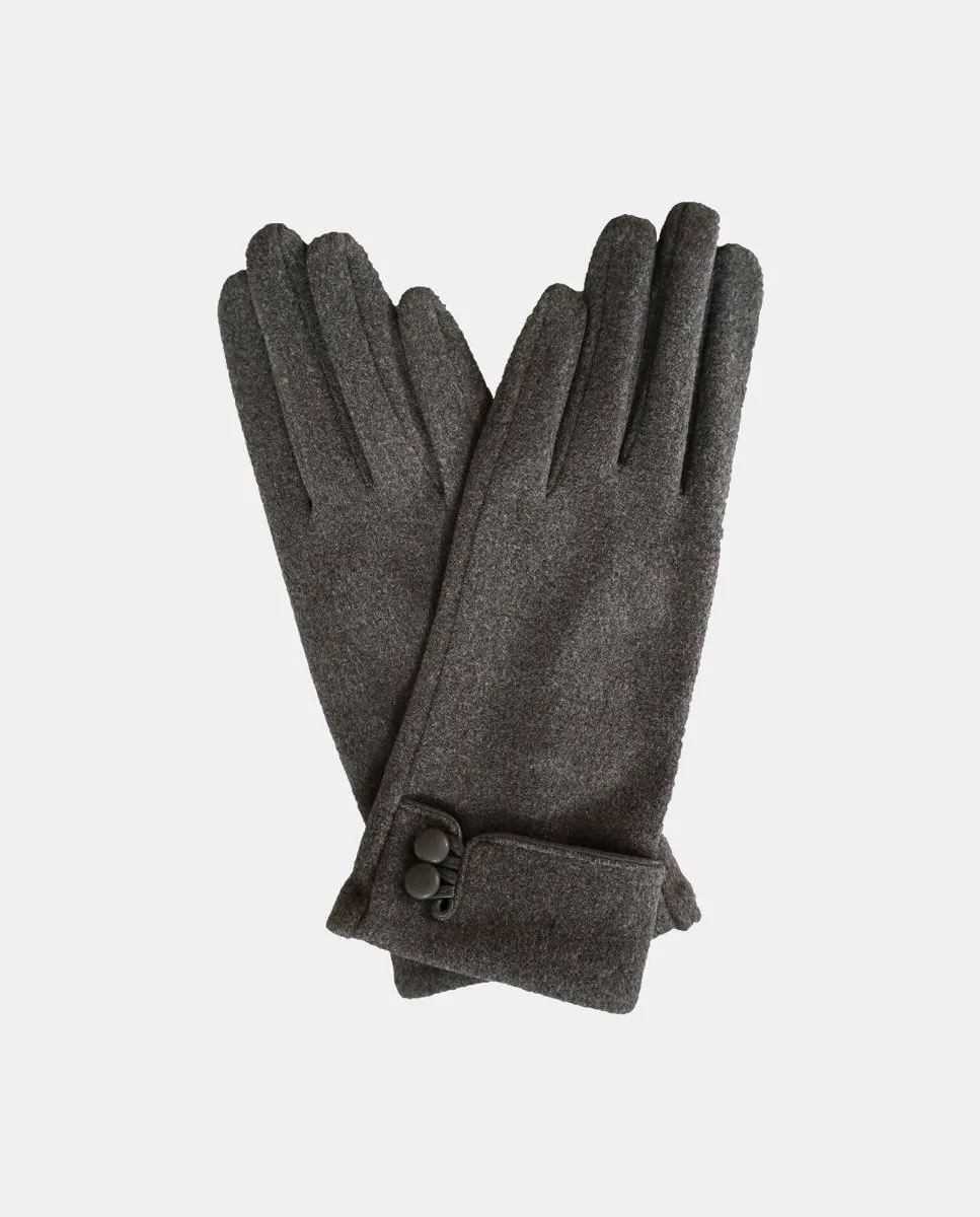 

Женские перчатки из трикотажного материала Eem, серый