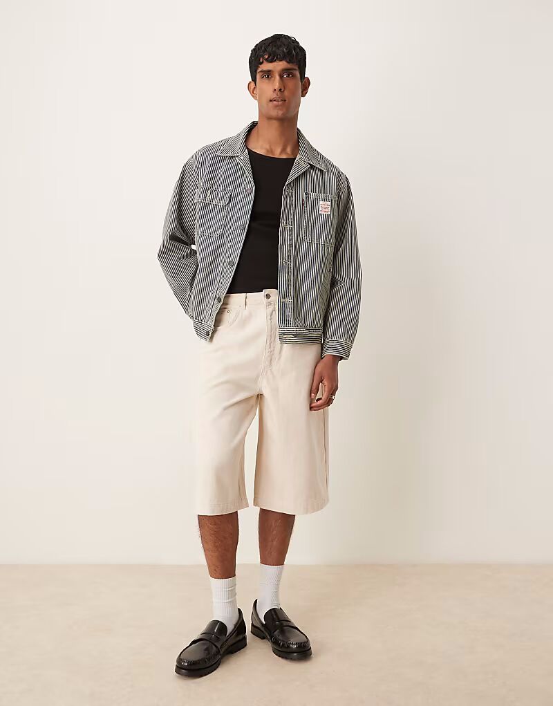

Джинсовые шорты ASOS DESGIN цвета пахты ASOS DESIGN