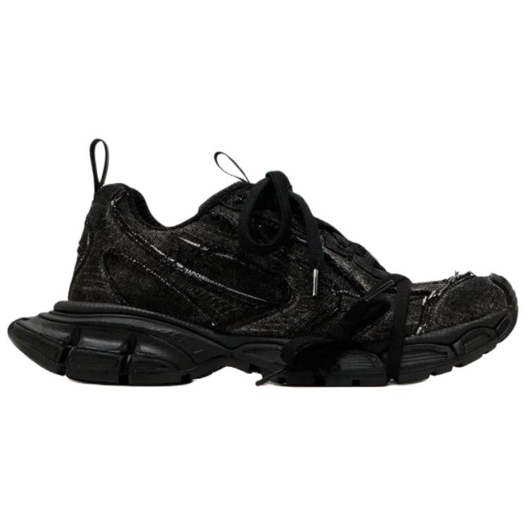 Тисненые 3xl кроссовки women's Balenciaga, черный — фото 4