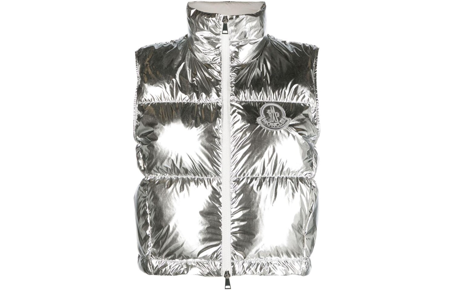 

Жилет женский серебристый Moncler, серебряный