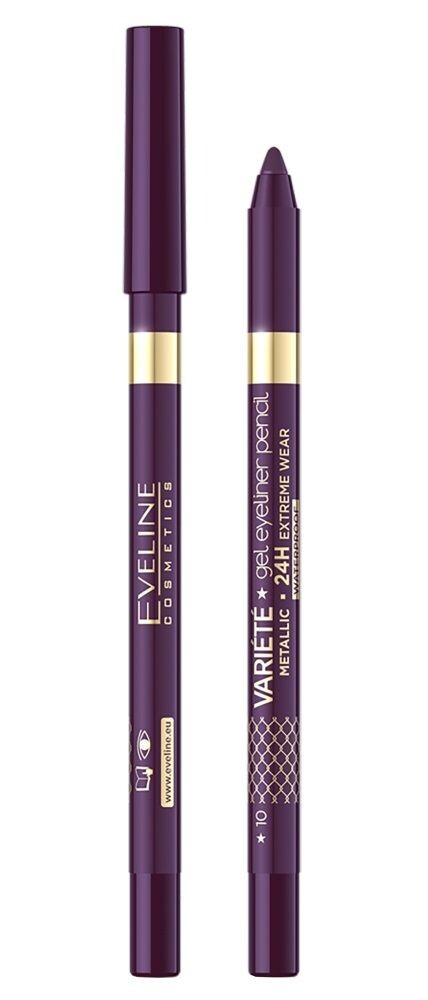 

Подводка для глаз Eveline Variete Metallic, 10 Oberżyna
