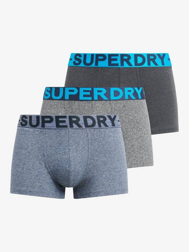 

Плавки с логотипом на поясе из органического хлопка Superdry, цвет Black/Grey