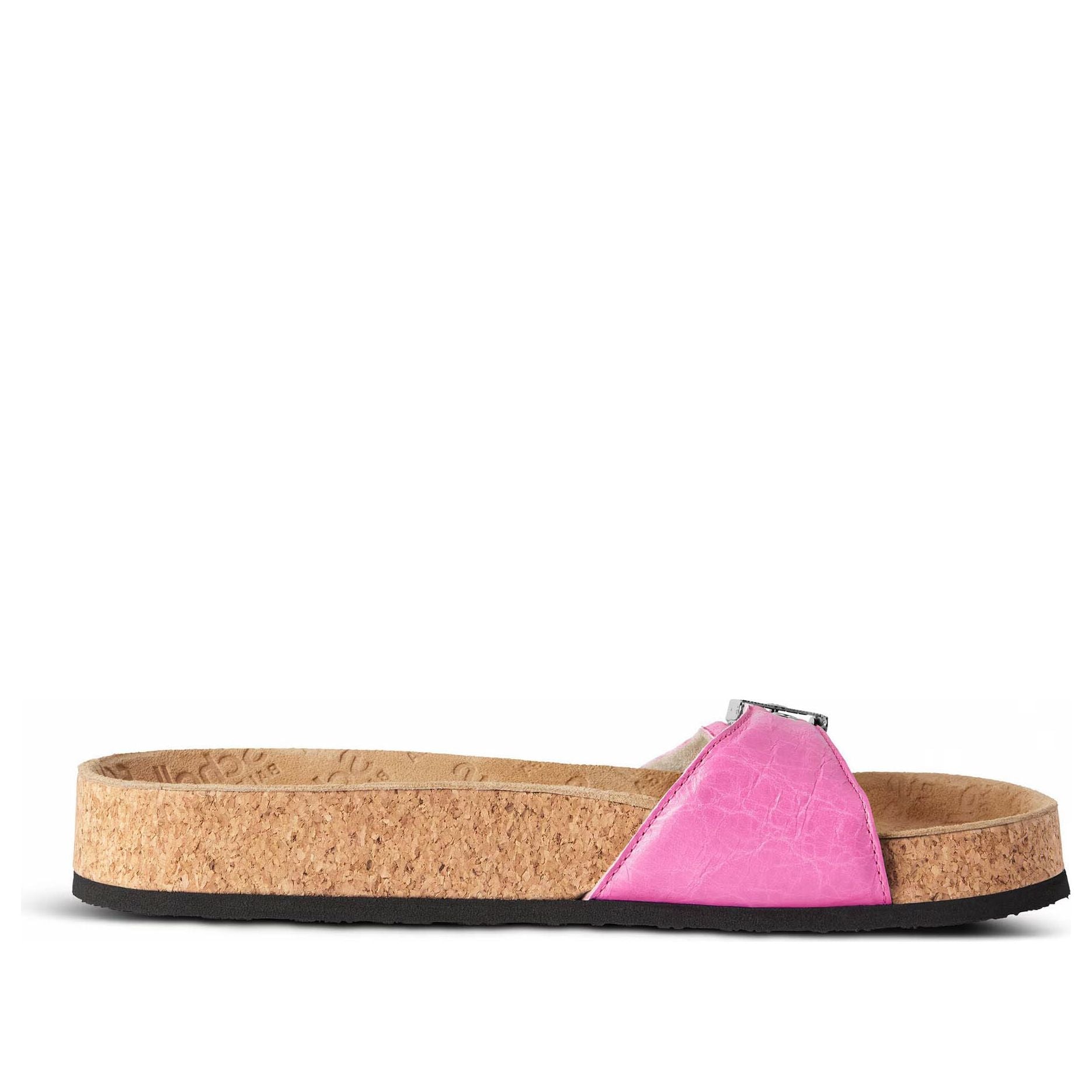 Шлепанцы (WMNS) Balenciaga I Scholl Flat Sandals 'Glossy Pink' — фото 2
