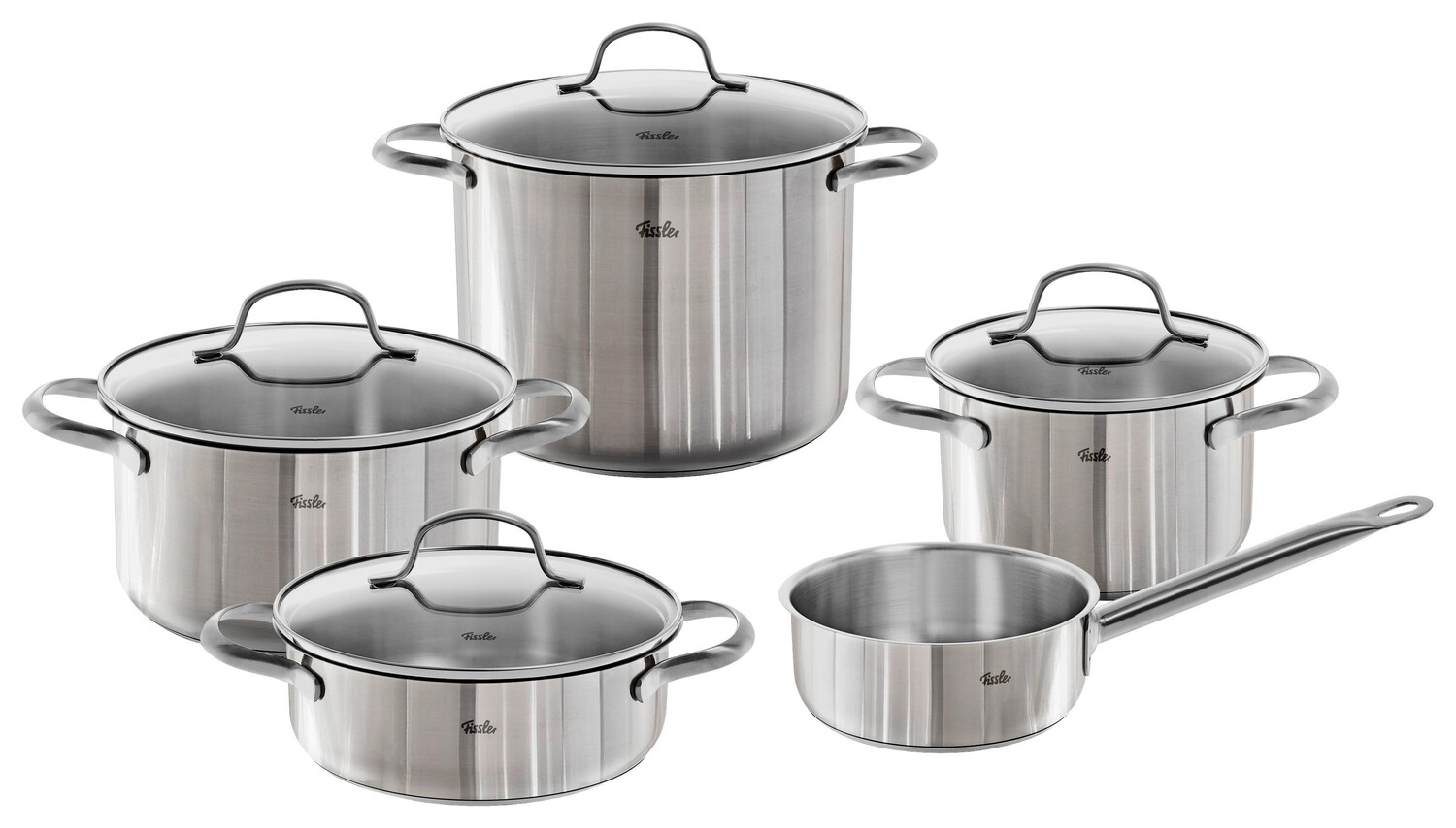 

Набор кастрюль торонто 5 предметов Fissler, серебряный