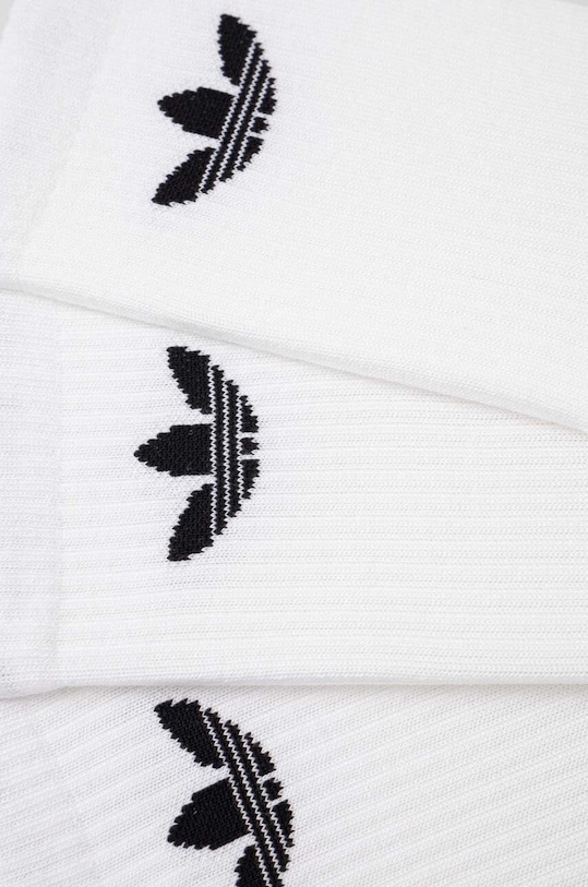 Носки Adidas Originals Trefoil Cushion Crew Socks 6 Pairs, белый — фото 2