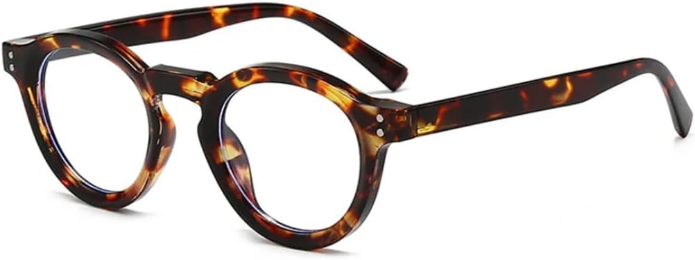 

Солнцезащитные очки с защитой UV400 | Маленькие круглые линзы с леопардовым принтом синего цвета | для женщин и мужчин, для занятий спортом на открытом воздухе и вождения DSVIGF, Leopard Clear