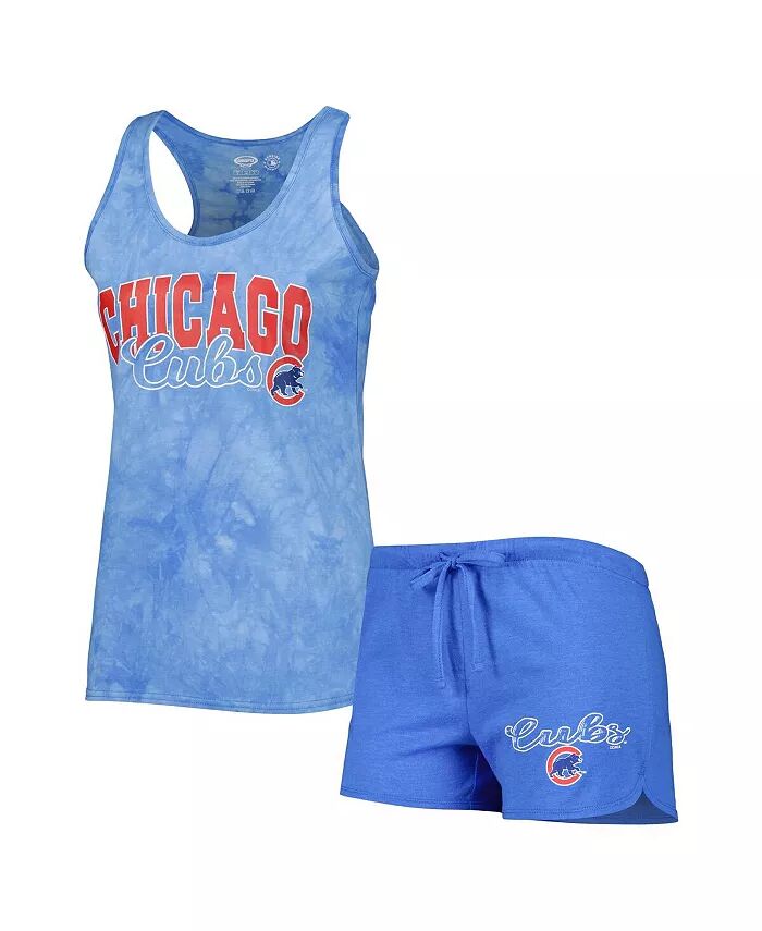 

Женский комплект для сна Royal Chicago Cubs Billboard Racerback с майкой и шортами Concepts Sport