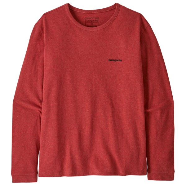 

Женская футболка с логотипом l/s p-6, с длинным рукавом Patagonia, красный