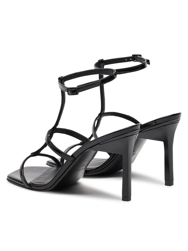 Сандалии Calvin Klein Heel Gladi Sandal 90 Pat HW0HW02312 Negro, черный — фото 3