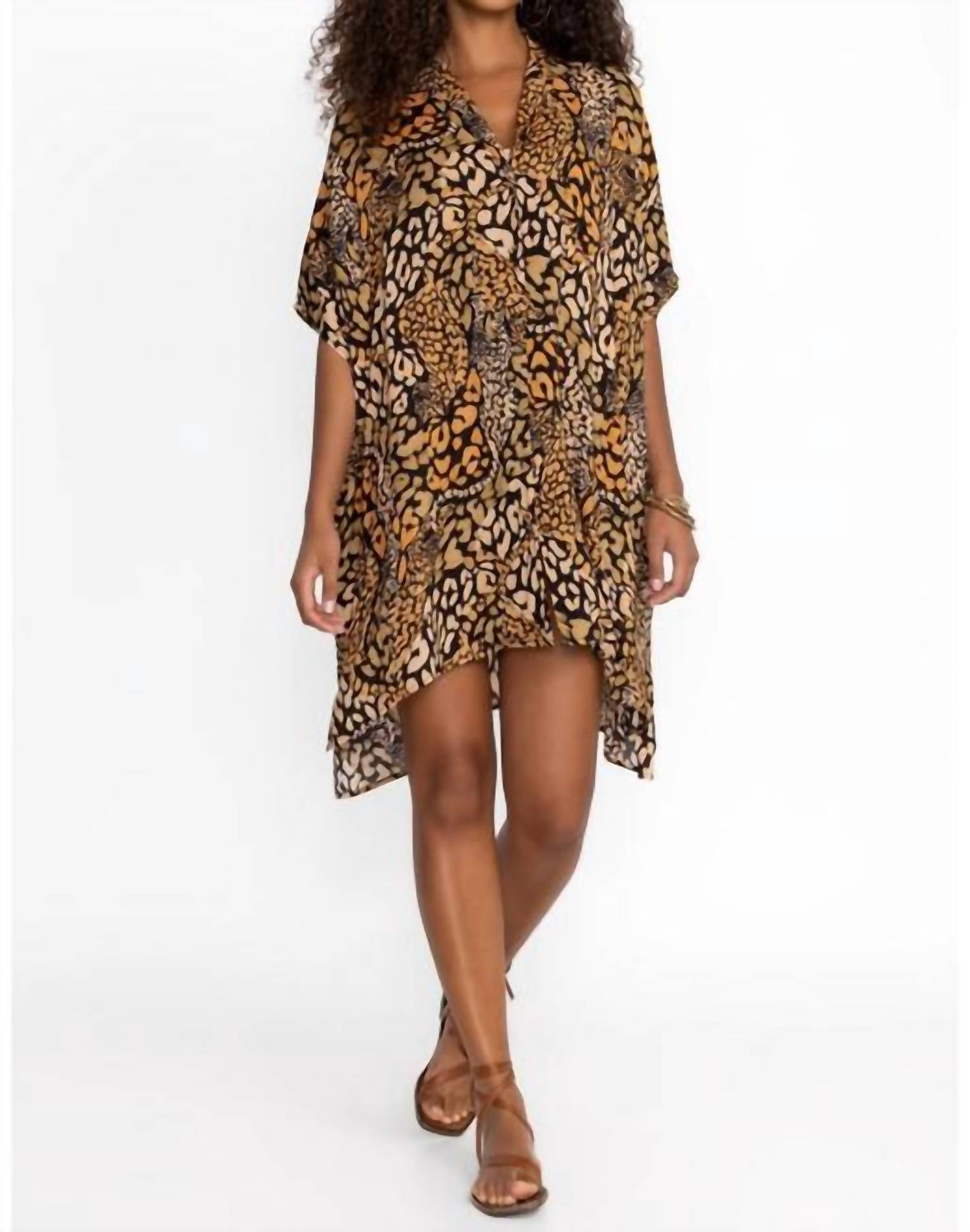 

Афени (Золотой) Свободная рубашка на пуговицах Johnny Was