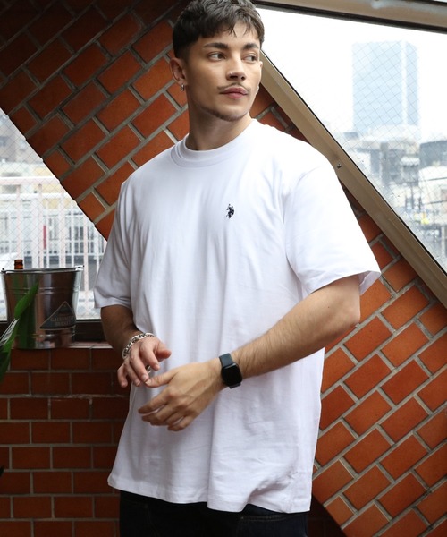 

U.S. POLO ASSN. Футболка однотонная с коротким рукавом, US Polo Assn., белый