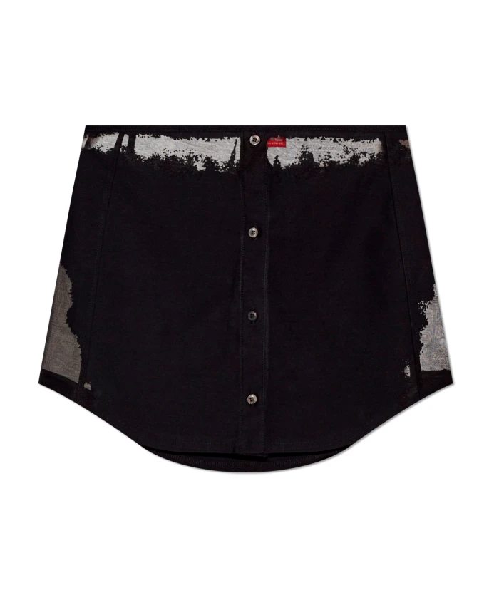 

Короткая юбка о мальви Diesel, черный