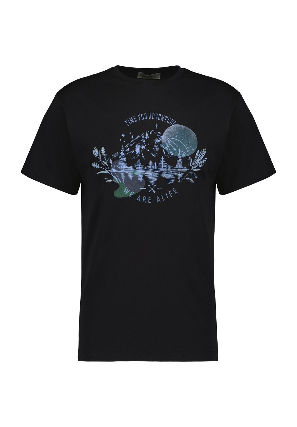 

Футболка с принтом KURZARM alife & kickin, цвет Mottled Black