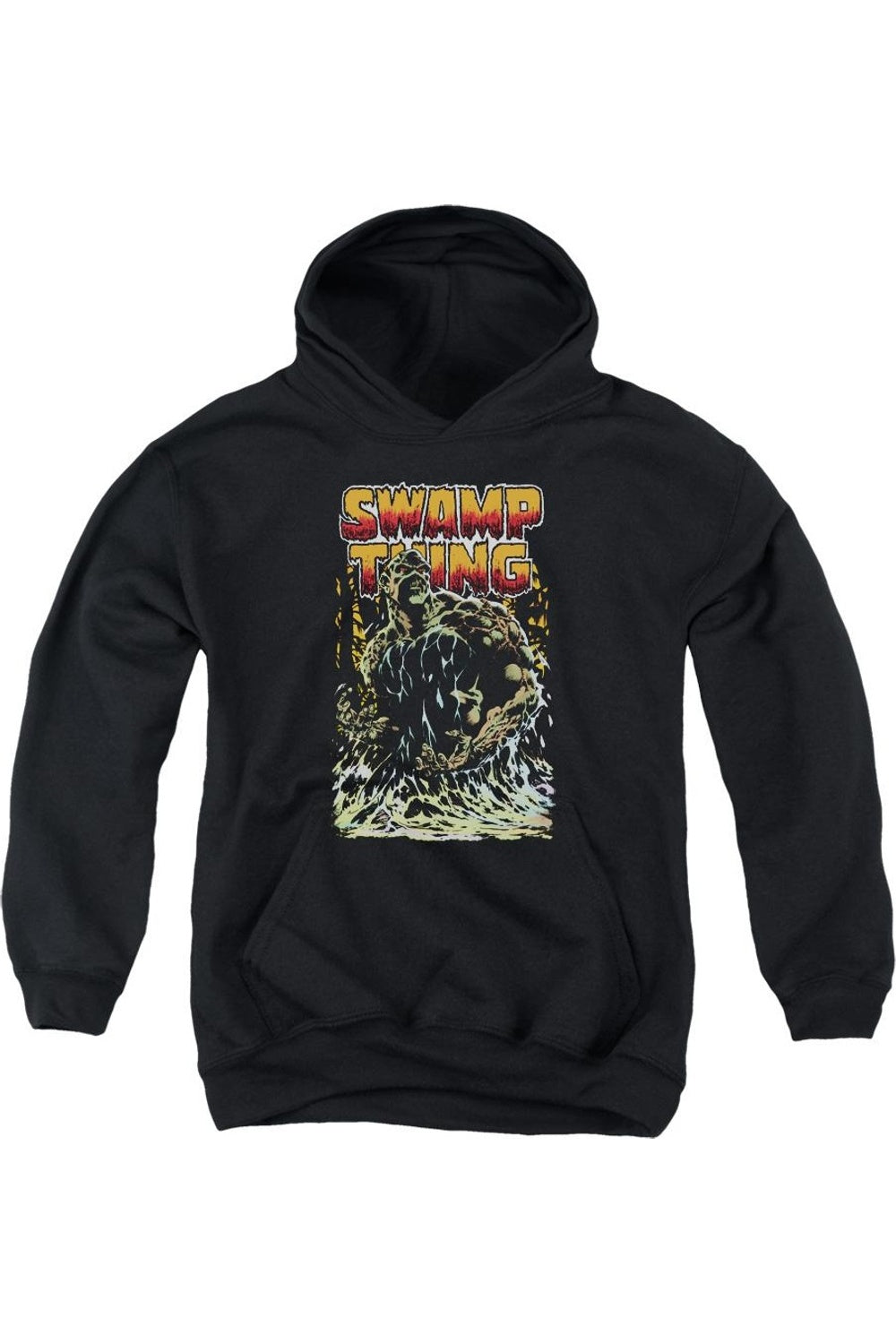 

Молодежная толстовка с капюшоном Justice League of America Swamp Thing Gildan, черный