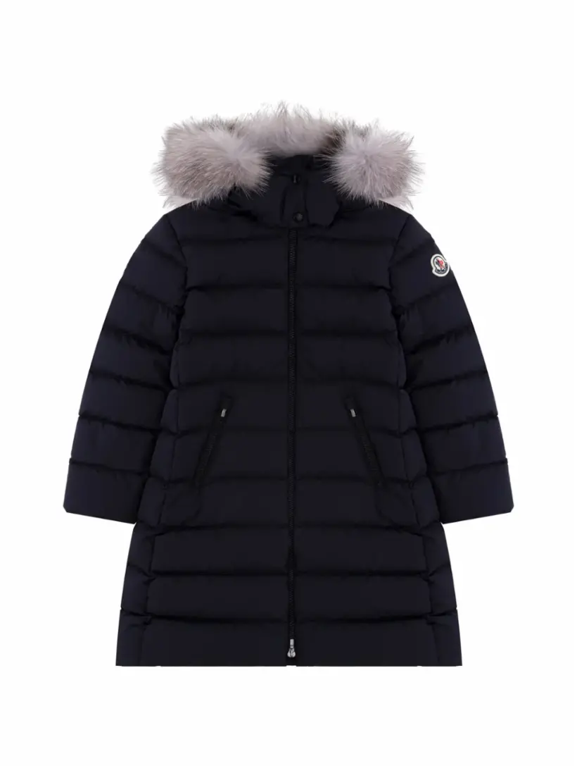 

Стеганый пуховик Abelle Moncler, тёмно-синий