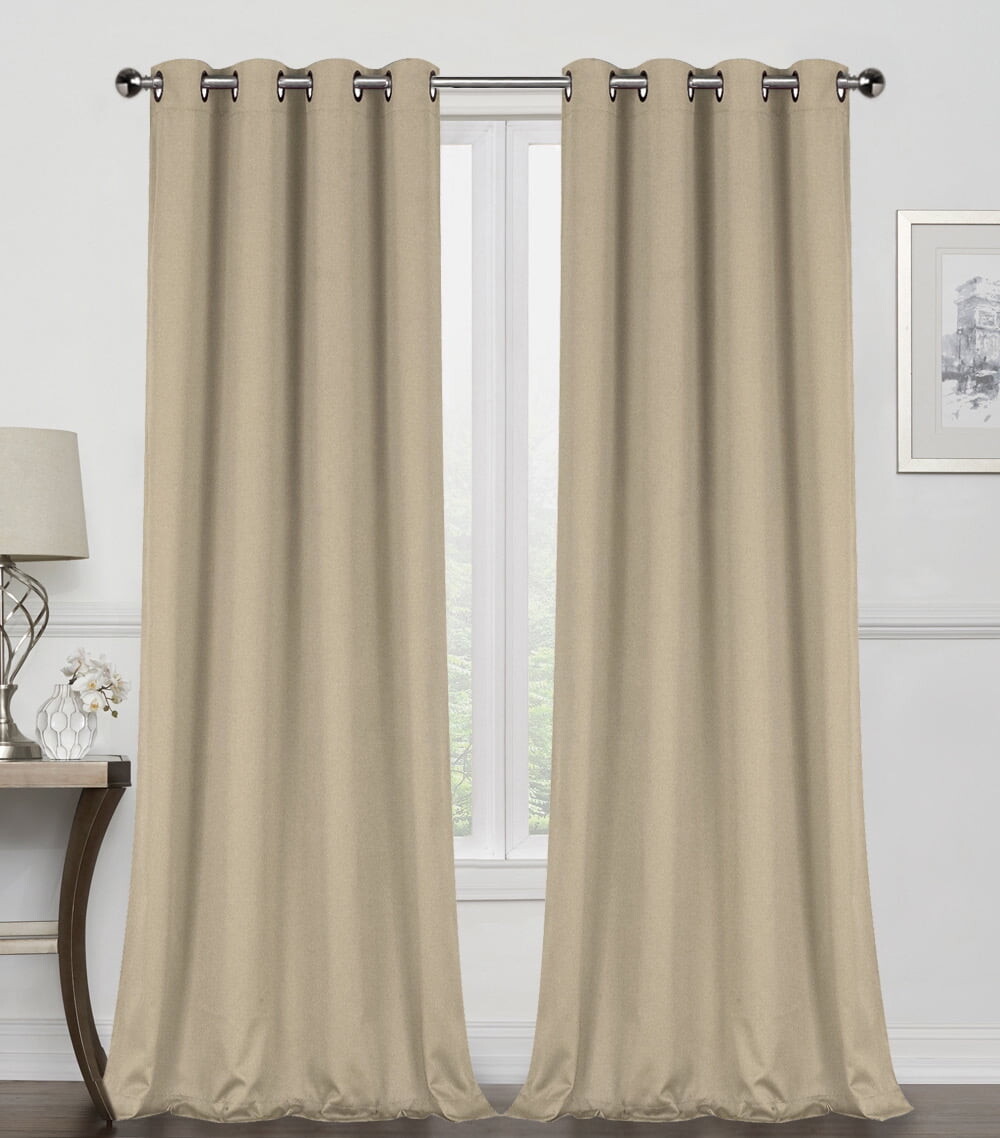 

Шторы с люверсами Regal Home, серо-бежевый