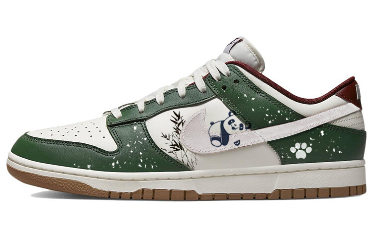 

Кроссовки Nike Dunk Skateboard Shoes Men Low-Top Green White, зеленый