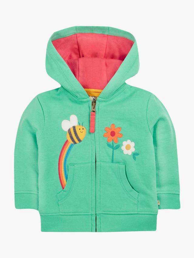 

Детская толстовка carbis с капюшоном Frugi, цвет Jade