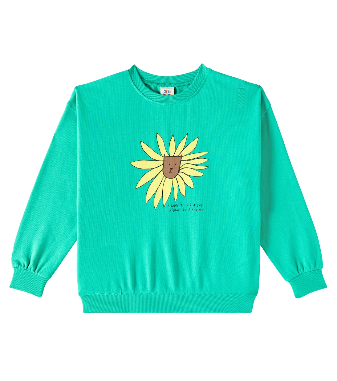 

Хлопковая толстовка с изображением льва Jellymallow, зеленый