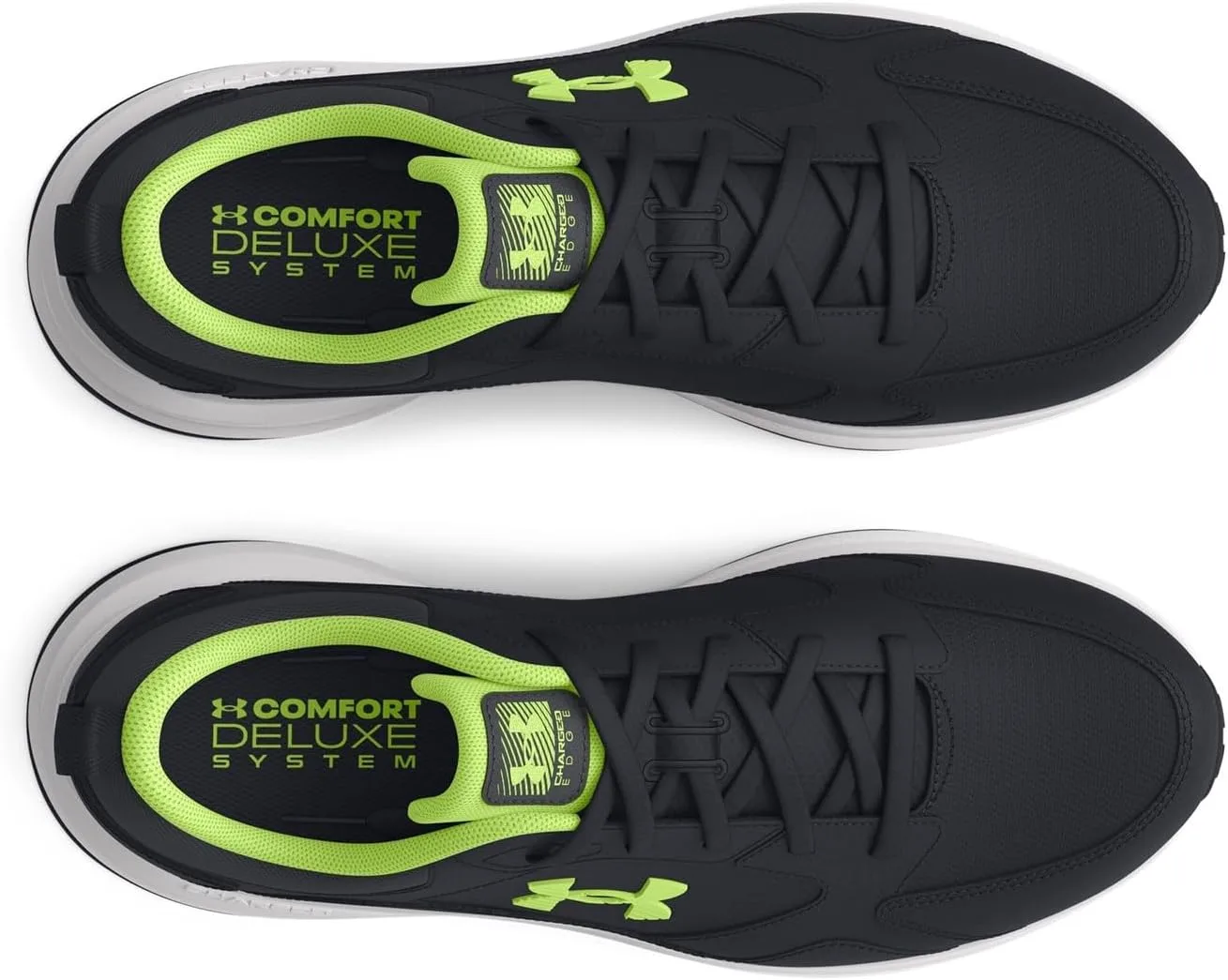 Мужские тренировочные кроссовки Under Armor Charged Edge Under Armour, черный/зеленый/серый — фото 4