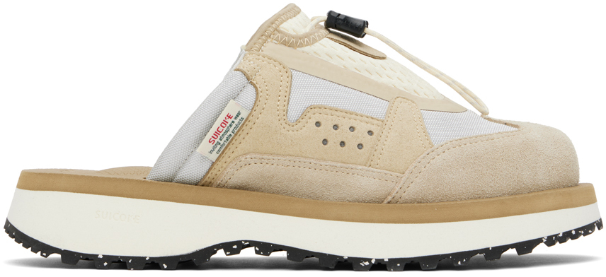 

Бежевые и серые лоферы BOMA-ab Slip-On SUICOKE