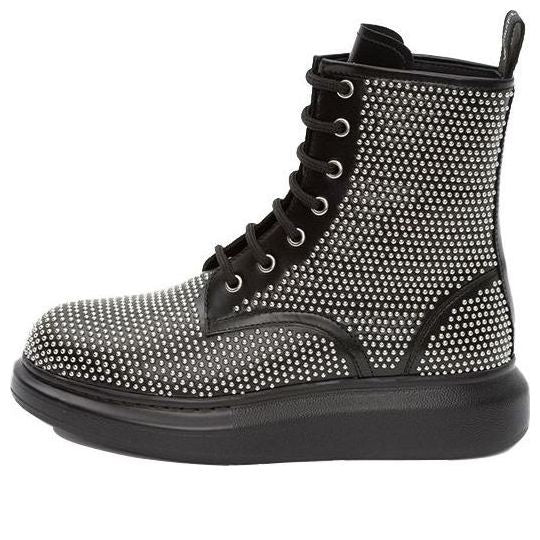 Кроссовки hybrid lace up boot 'black silver' Alexander Mcqueen, черный