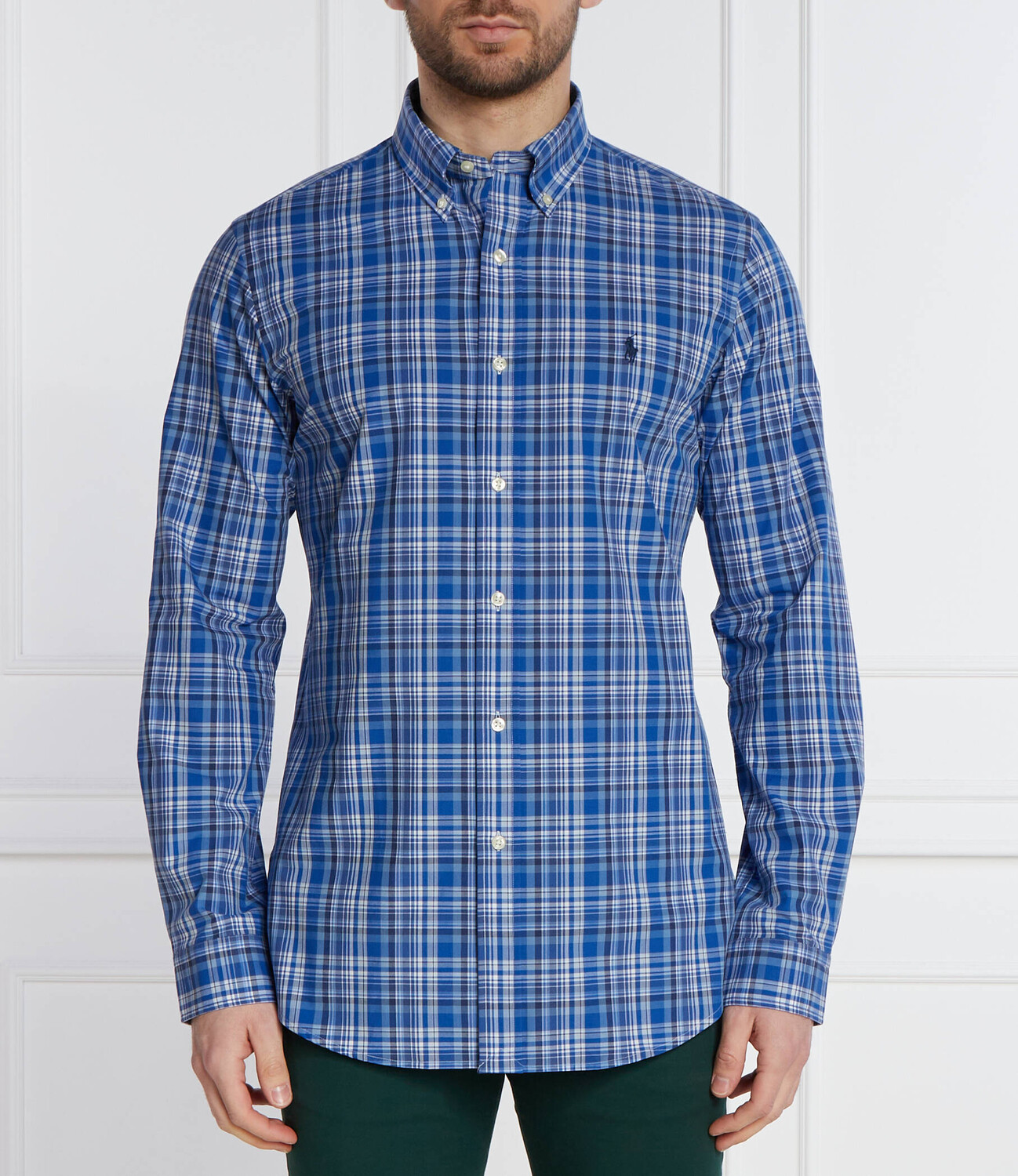 

Рубашка POLO RALPH LAUREN Custom fit, синий