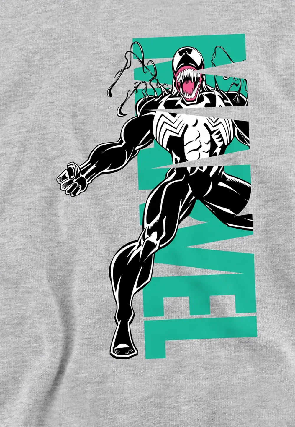 Худи Marvel Venom для детей, Athletic Heather, серый — фото 2