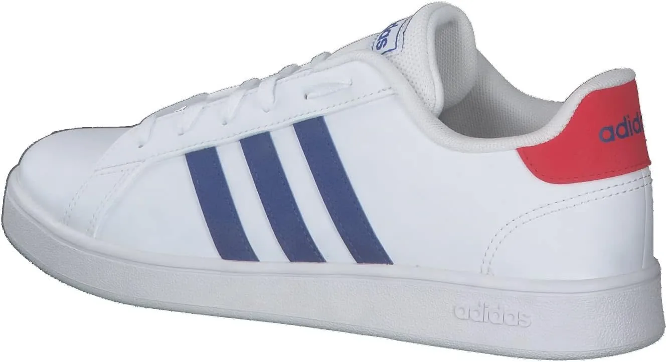 Детские теннисные кроссовки унисекс Grand Court Lifestyle на шнуровке adidas, белый — фото 3