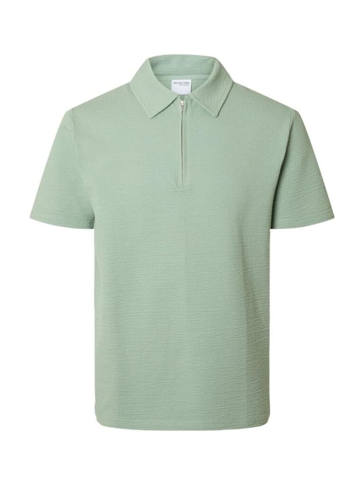 

Футболка поло Selected, цвет iceberg green