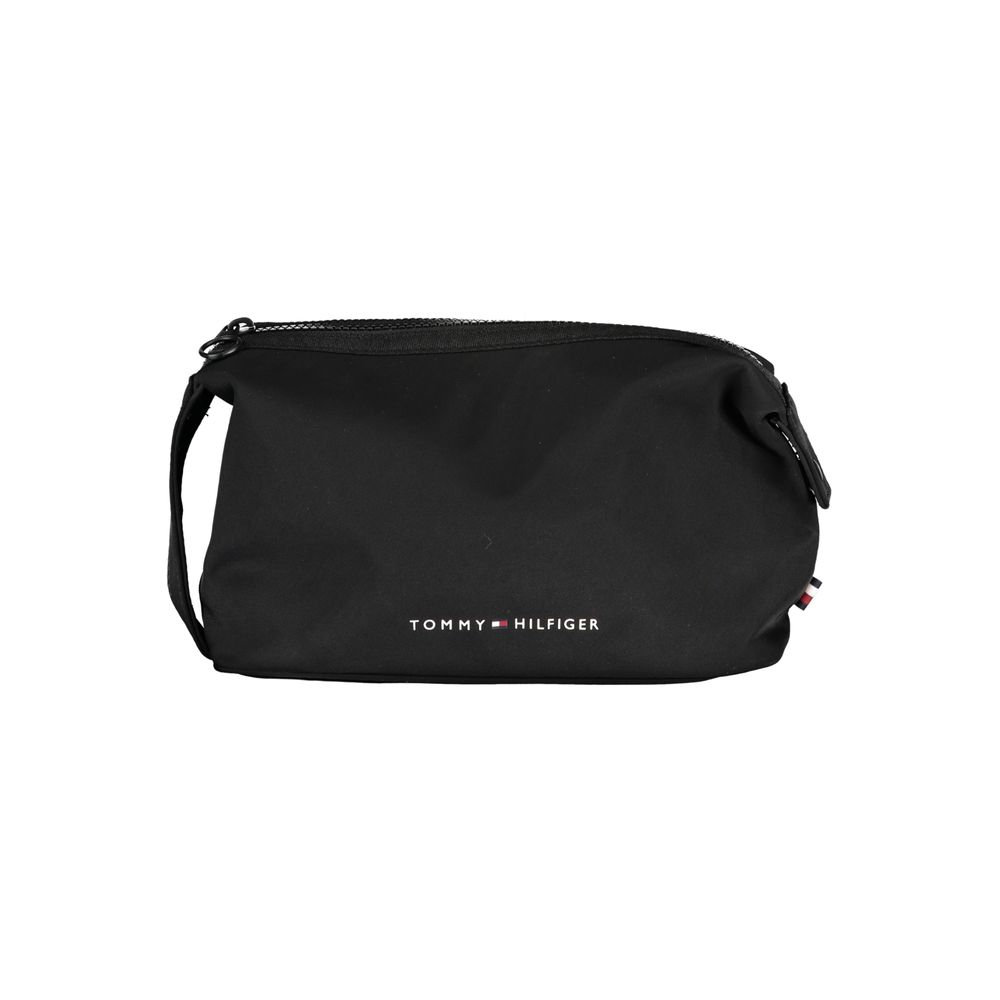 

Дорожная сумка из черной полиэстеровой кожи Tommy Hilfiger