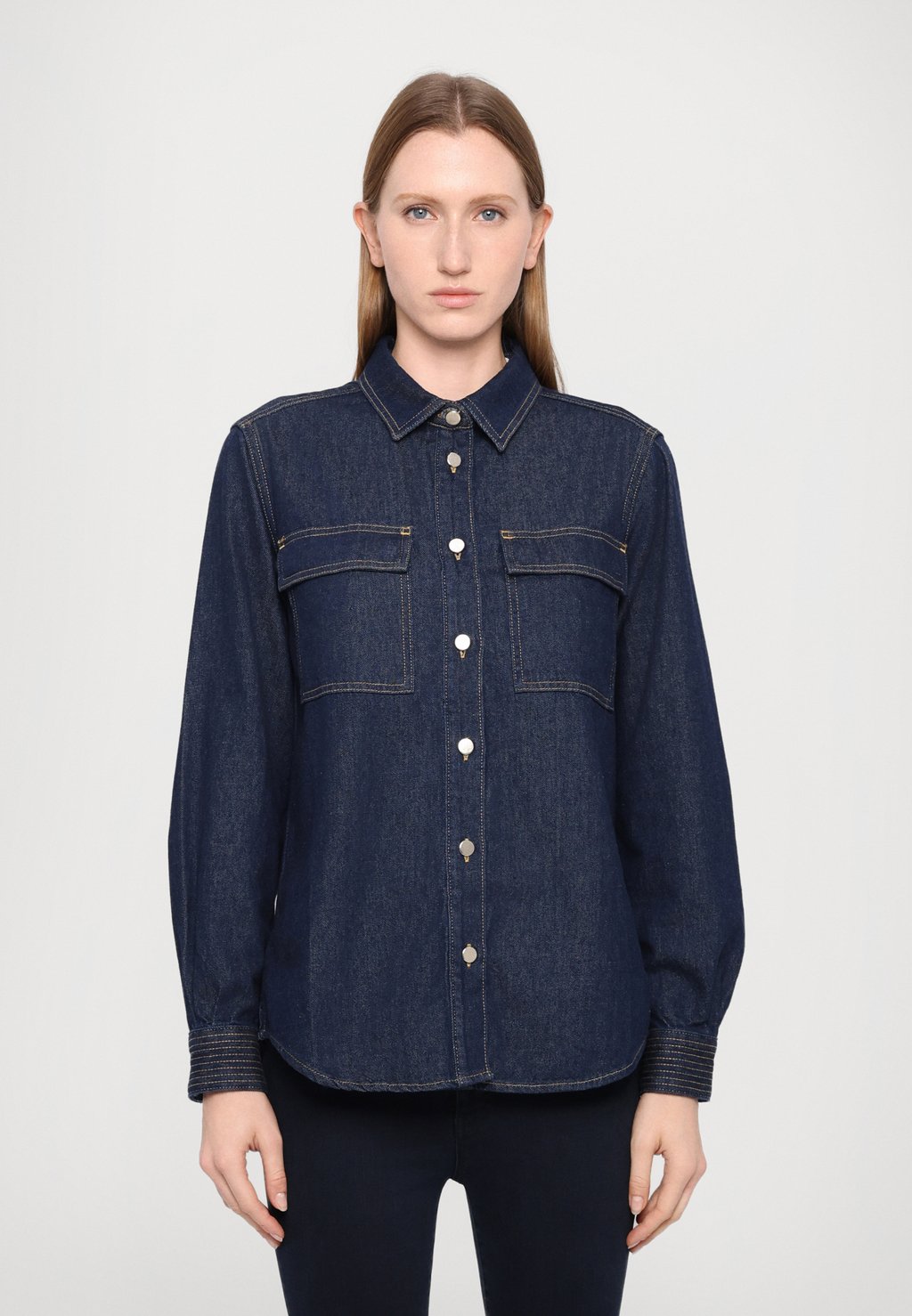 

Рубашка THE TRAPUNTO SHIRT FRAME, цвет Rins