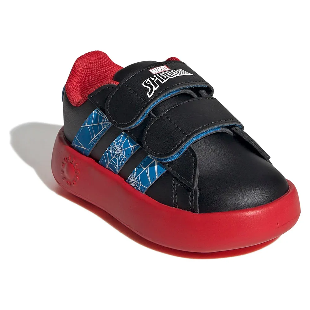 Кроссовки adidas X Marvel Spider-Man Grand Court infant, черный — фото 4