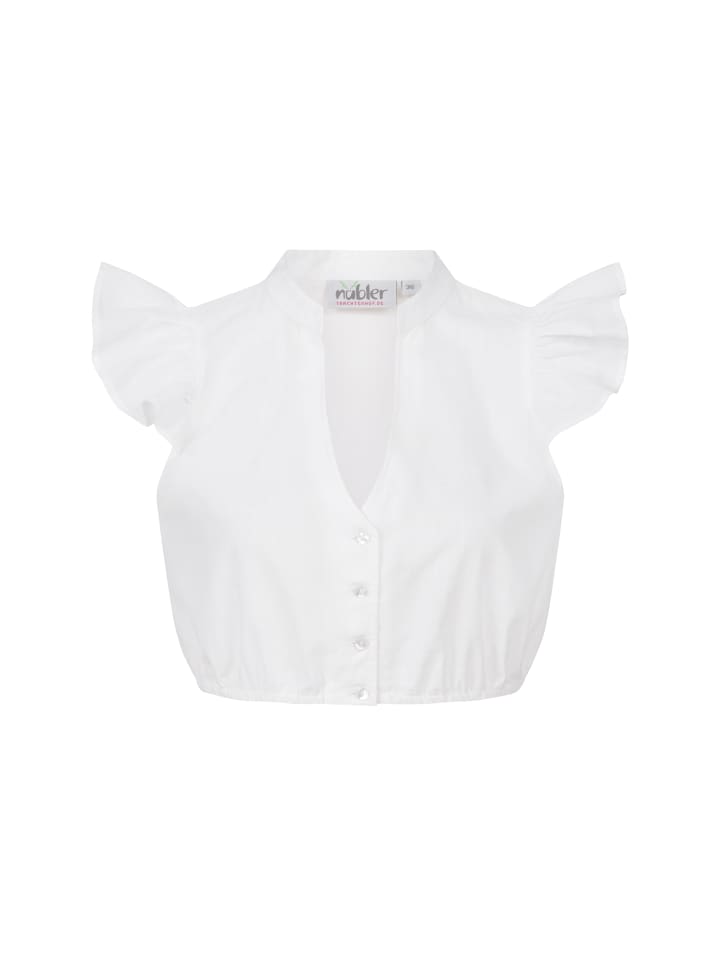 

Валерия, блузка дирндль с короткими рукавами, белая Nübler